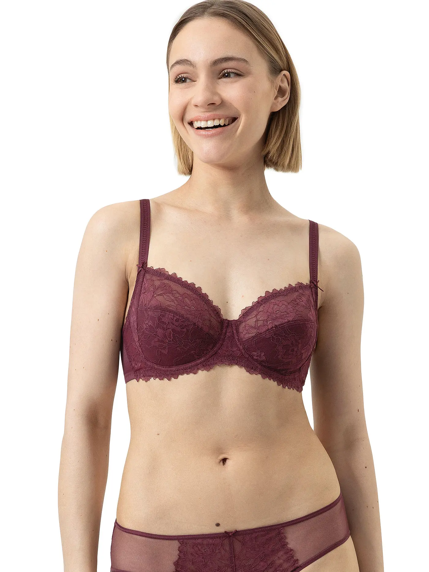 MEY | BH mit Bügel FABULOUS AIR BRA  schwarz | beere